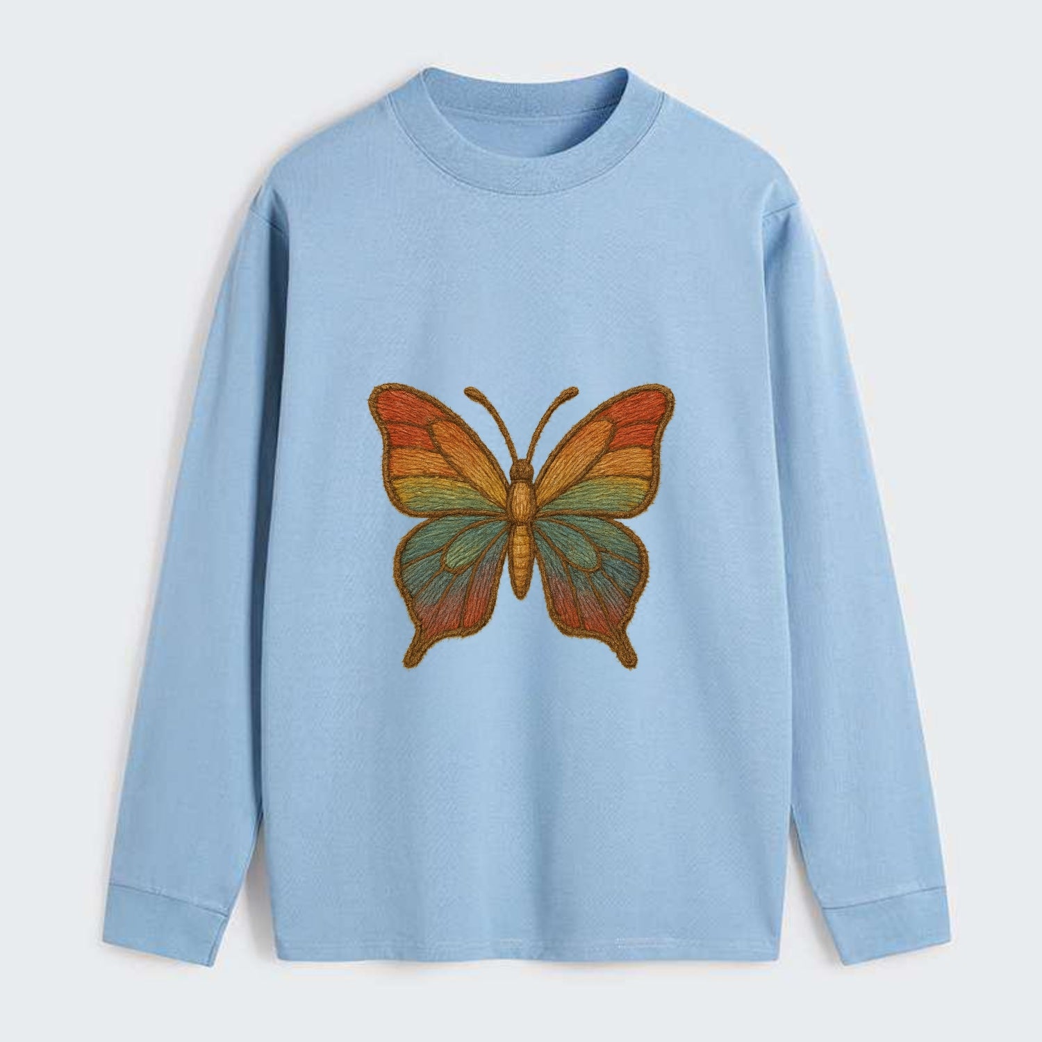 Butterfly Transformation  - Classic Long - Classic Long Sleeve Shirt - Light Blue