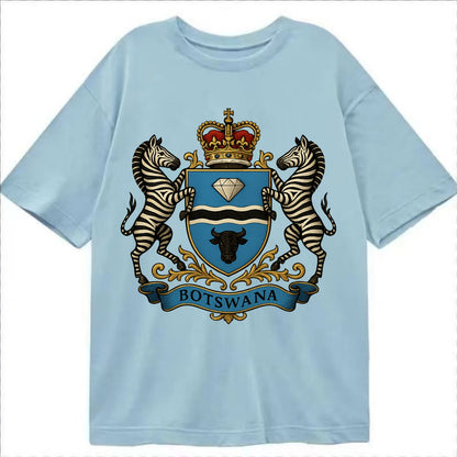 Botswana Heritage Badge  - Classic T-shirt - Light Blue