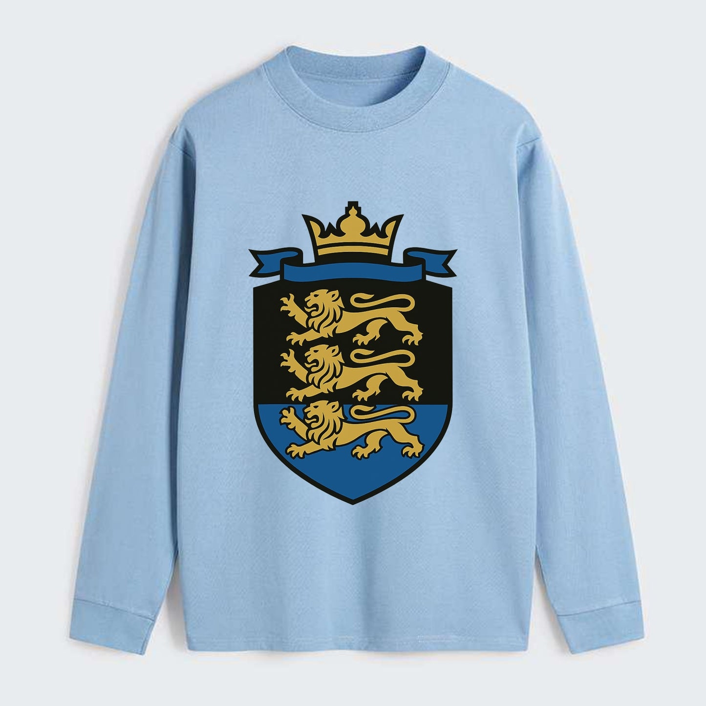 Estonia Royal Logo  - Classic Long Sleeve Shirt - Light Blue
