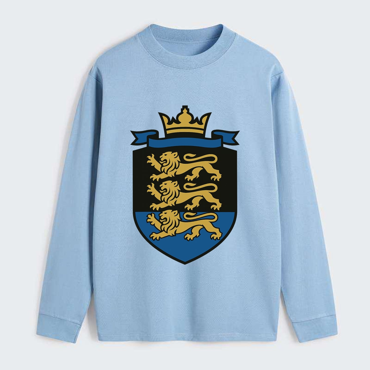 Estonia Royal Logo  - Classic Long Sleeve Shirt - Light Blue