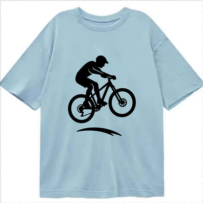 Mountain biker catching air - Classic T-shirt - Light Blue