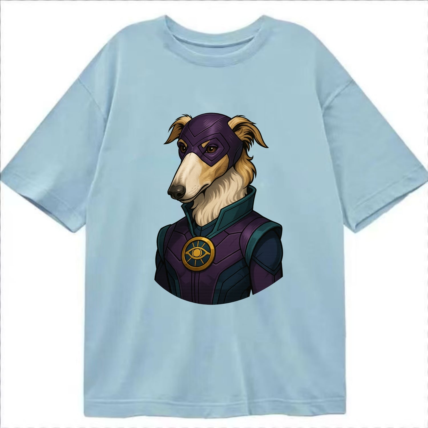 Borzoi Mystic Hero  - Classic T-shirt - Light Blue
