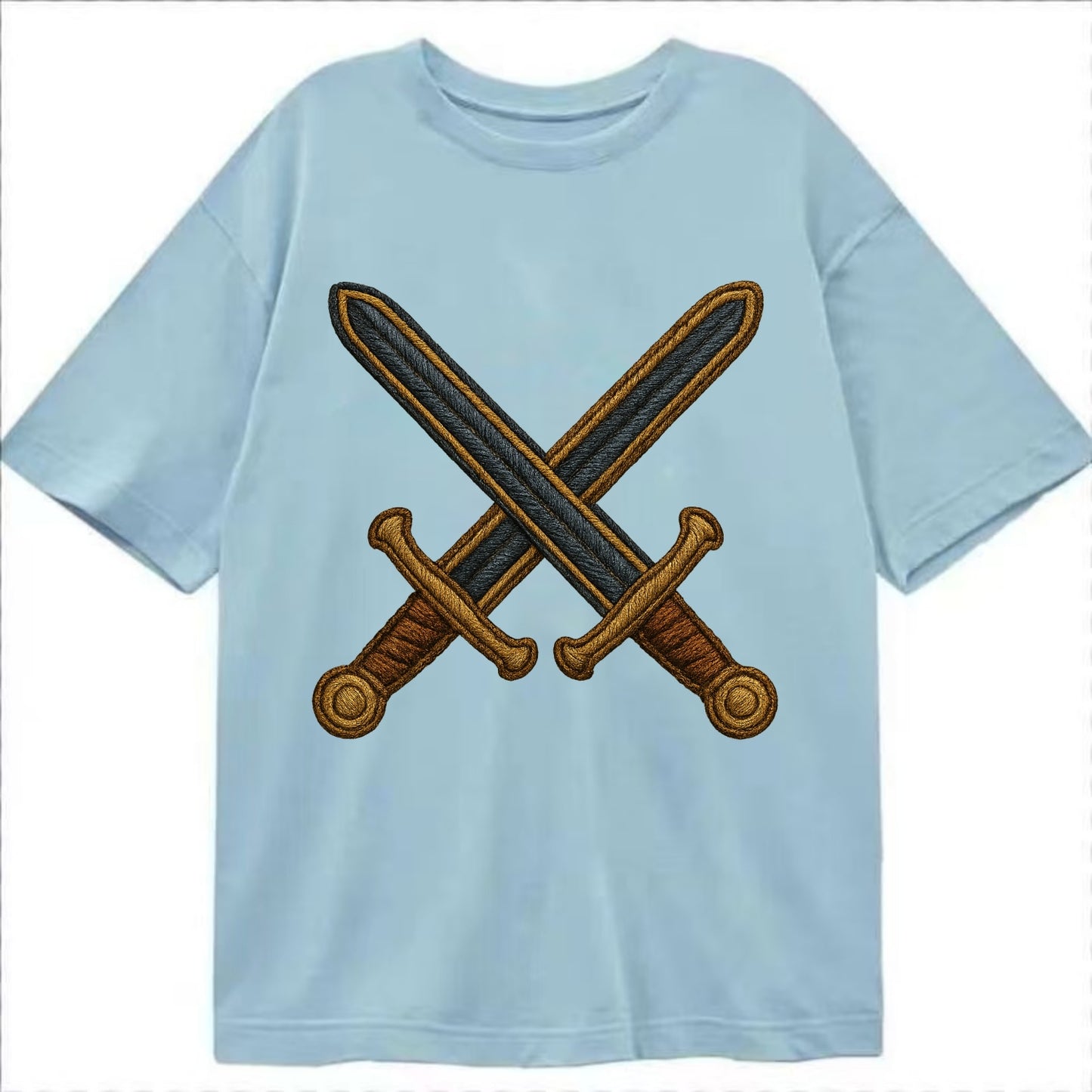 Crossed Swords  - Classic T-shirt - Light Blue
