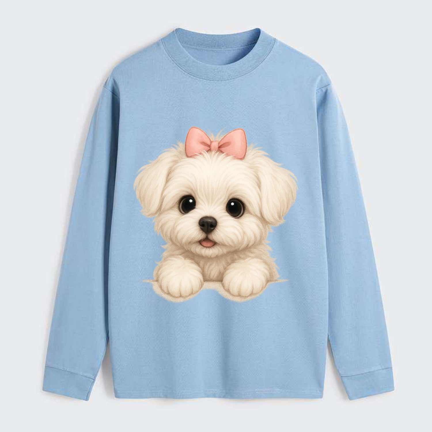 Maltese  - Classic Long Sleeve Shirt - Light Blue