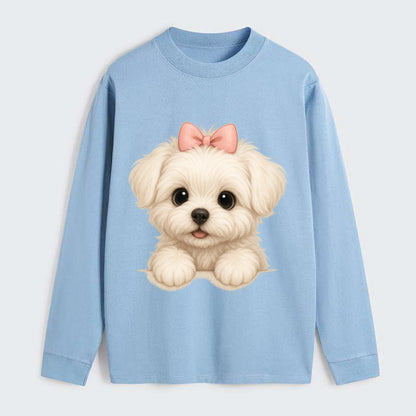 Maltese  - Classic Long Sleeve Shirt - Light Blue
