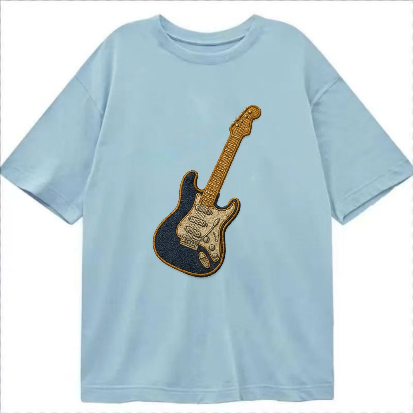 Electric Guitar  - Classic T-shirt - Light Blue