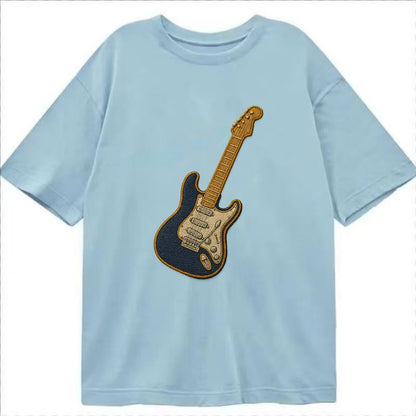 Electric Guitar  - Classic T-shirt - Light Blue