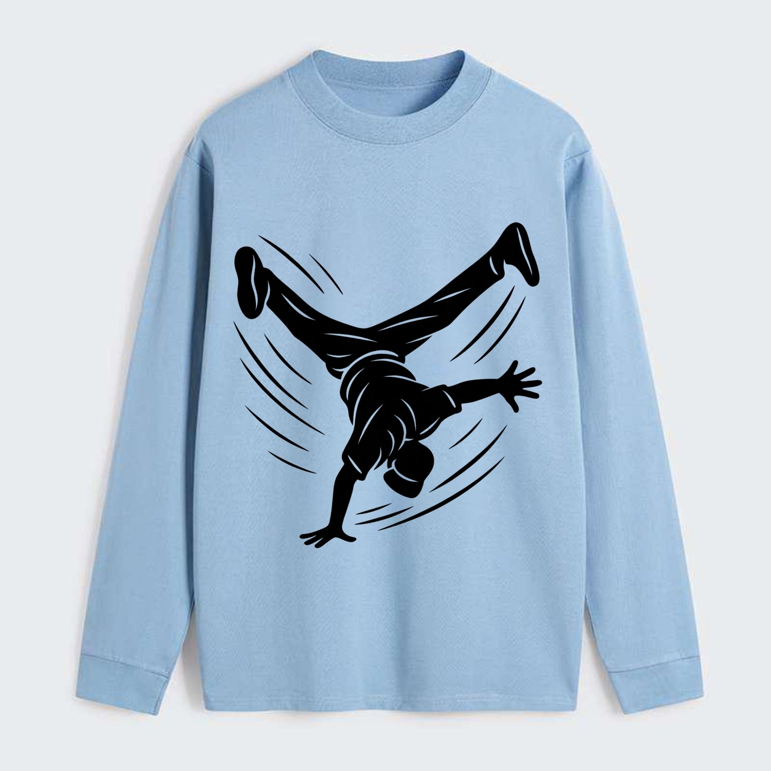 Breakdancer windmill move - Classic Long Sleeve Shirt - Light Blue