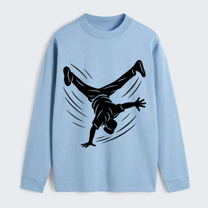 Breakdancer windmill move - Classic Long Sleeve Shirt - Light Blue