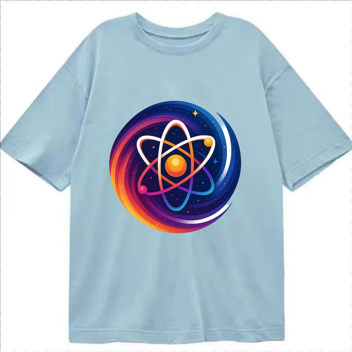 Micro Macro - Atom structure expanding i - Classic T-shirt - Light Blue
