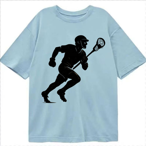 Lacrosse player cradling and running - Classic T-shirt