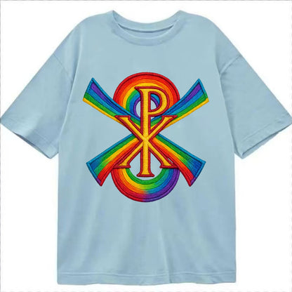 Chi Rho  - Classic T-shirt - Light Blue