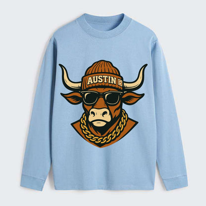 Austin Longhorn - Classic Long Sleeve Shirt - Light Blue