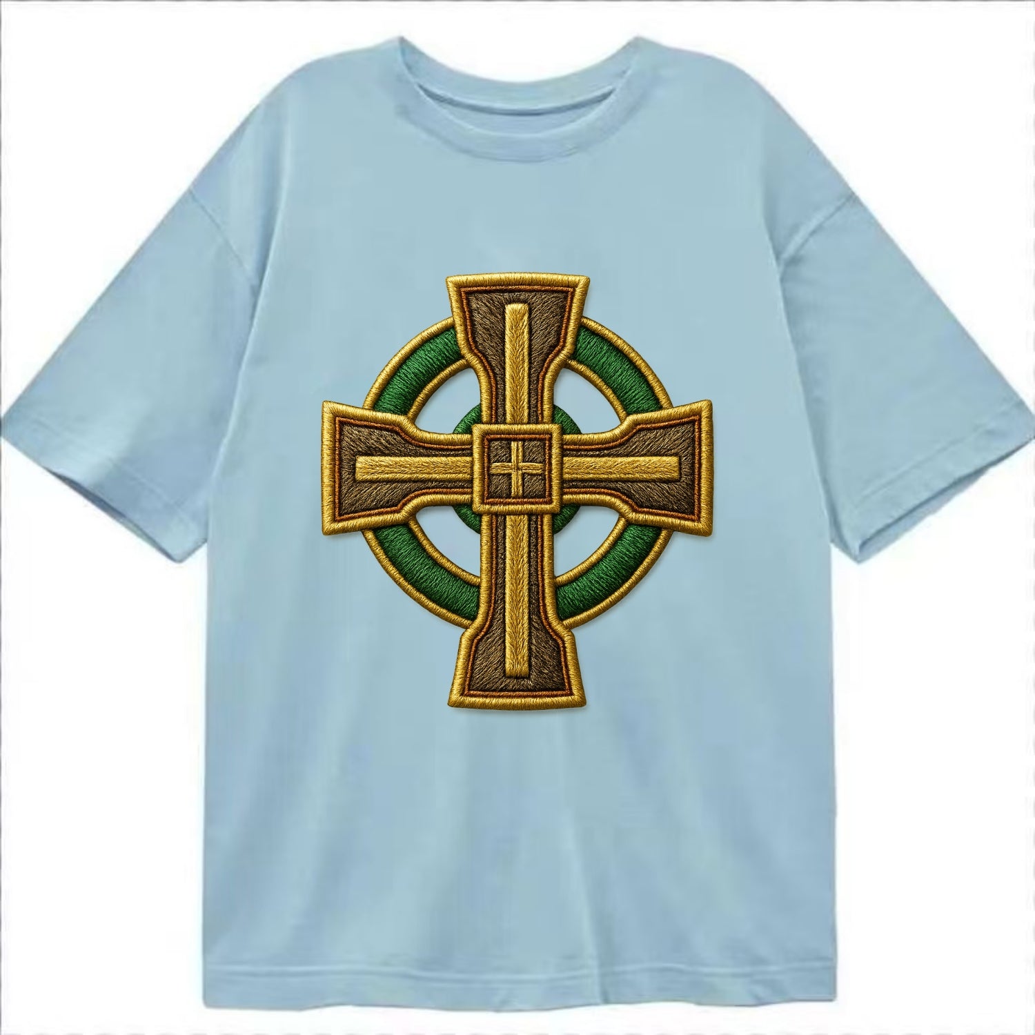 Durrow Cross - Classic T-shirt - Light Blue