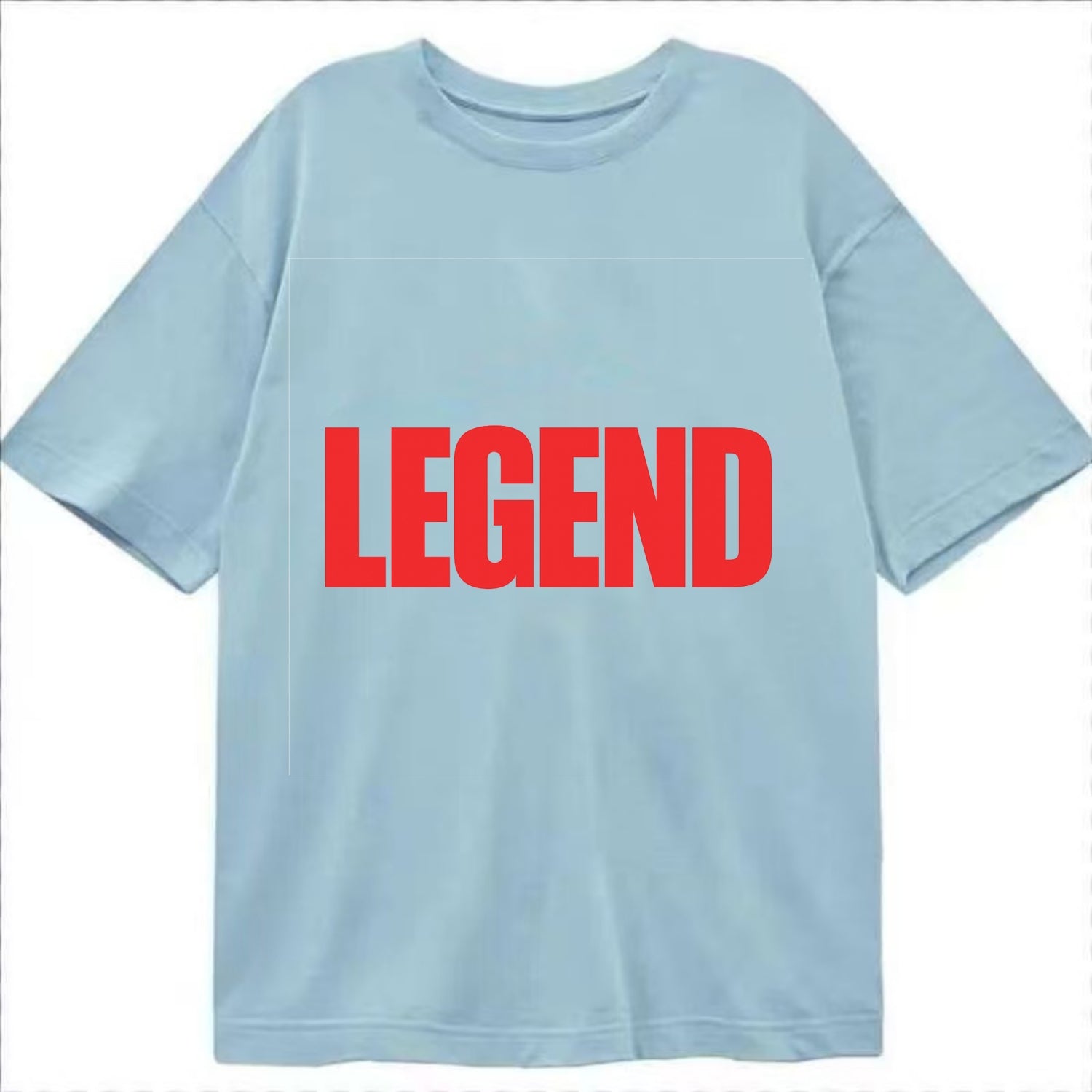 Bold typography design - "LEGEND" - remarkable person, iconic status - Classic T-shirt - Light Blue