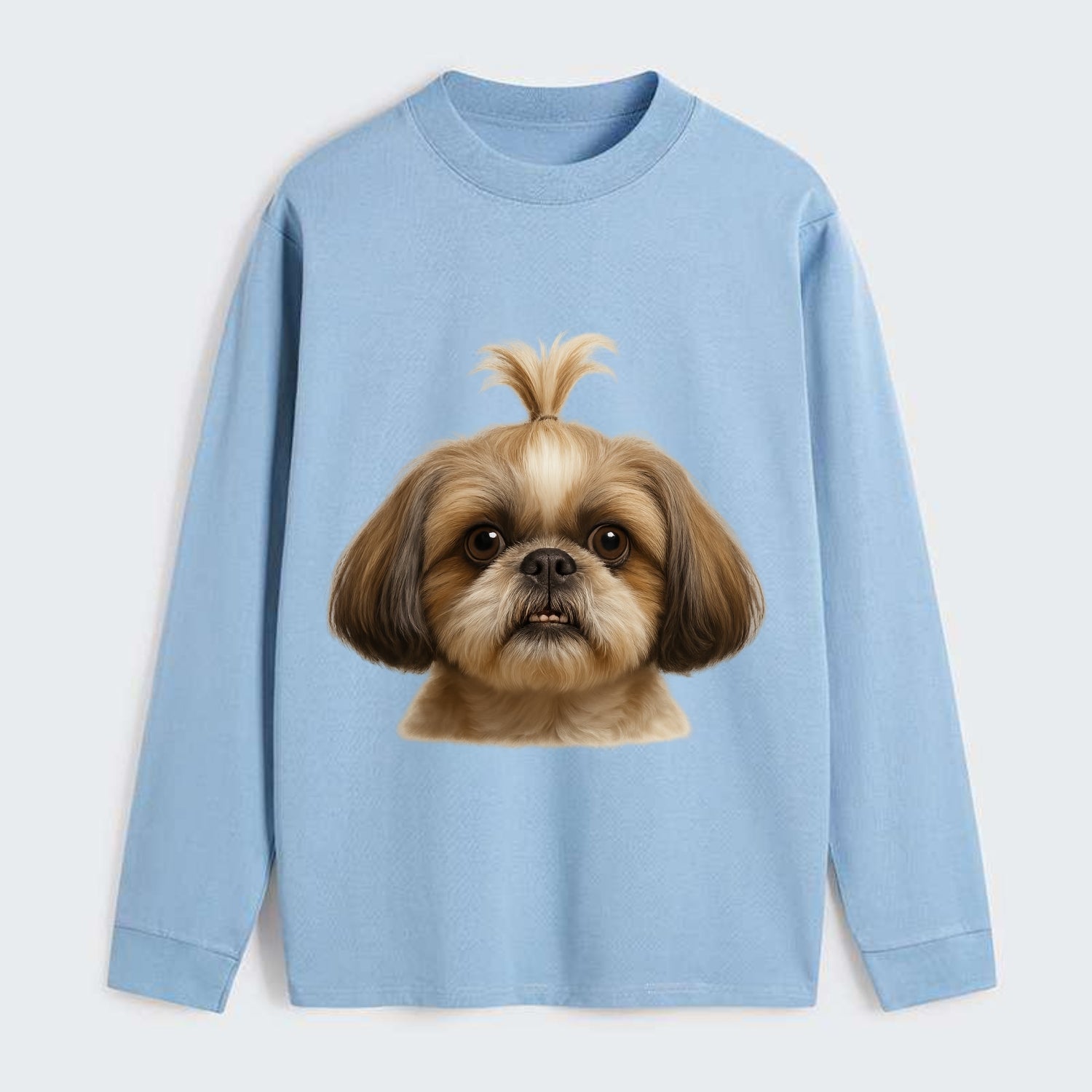 Shih Tzu  - Classic Long Sleeve Shirt - Light Blue