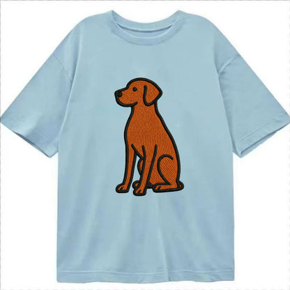 Vizsla - Rust colored sitting pose - Cla Classic T-shirt - Light Blue