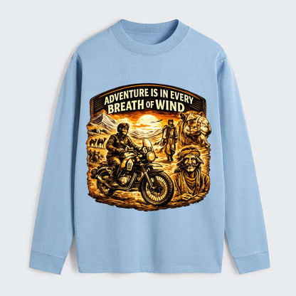 Adventure Vintage Rides - Classic Long Sleeve Shirt - Light Blue