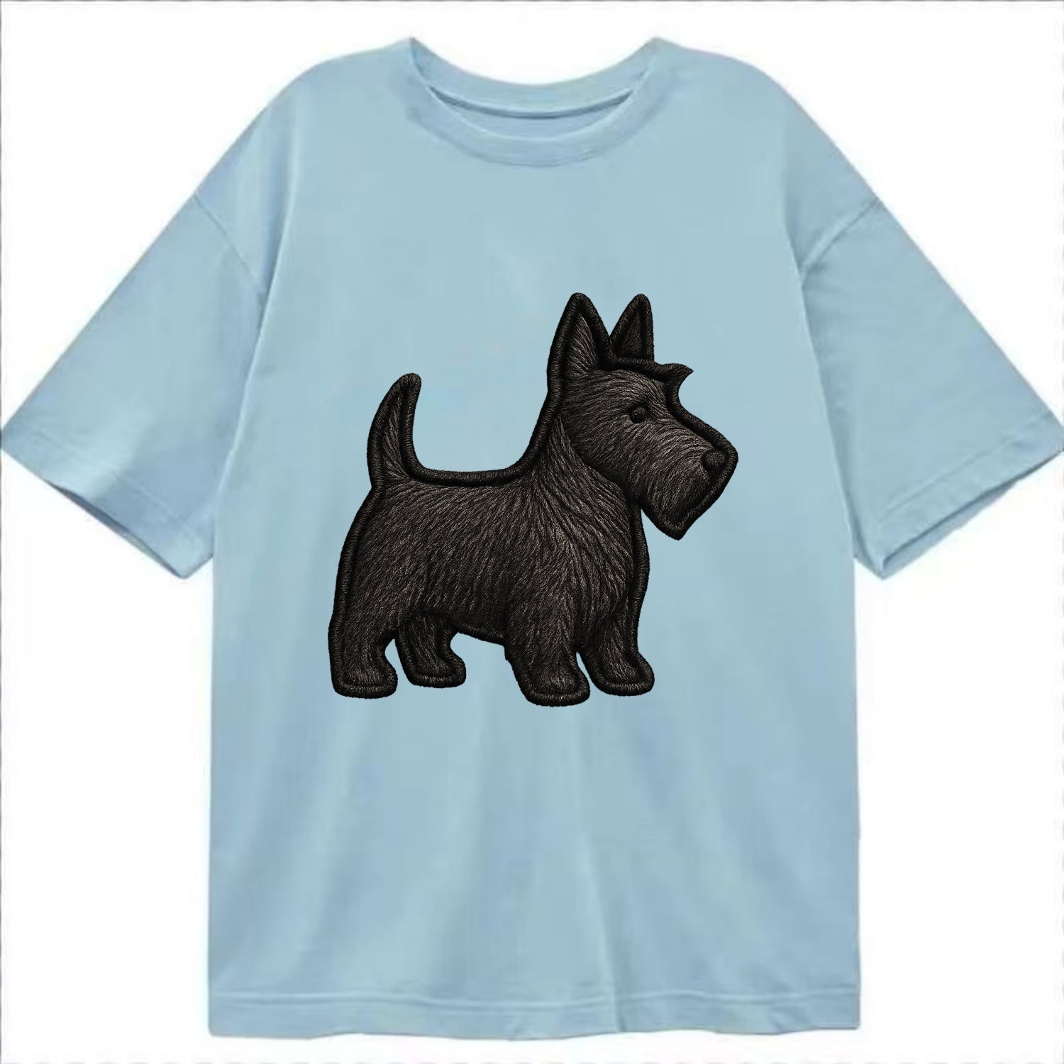 Scottish Terrier - Contemporary scottie - Classic T-shirt - Light Blue
