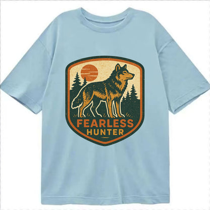 Fearless Hunter  - Classic T-shirt - Light Blue