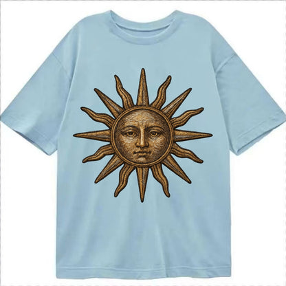 Sun Rays  - Classic T-shirt - Light Blue