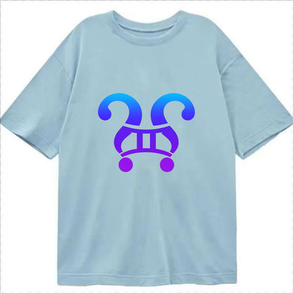 CURIOUS TWINS | Twin question marks | Endless curiosity | Seeking answers | - Classic T-shirt - Light Blue