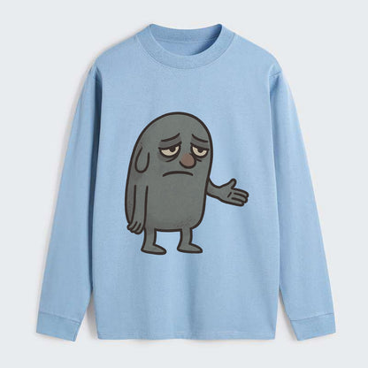 FOLLOWERS ARE GHOSTS | Transparent crowd following - Classic Long Sleeve Shirt - Light Blue