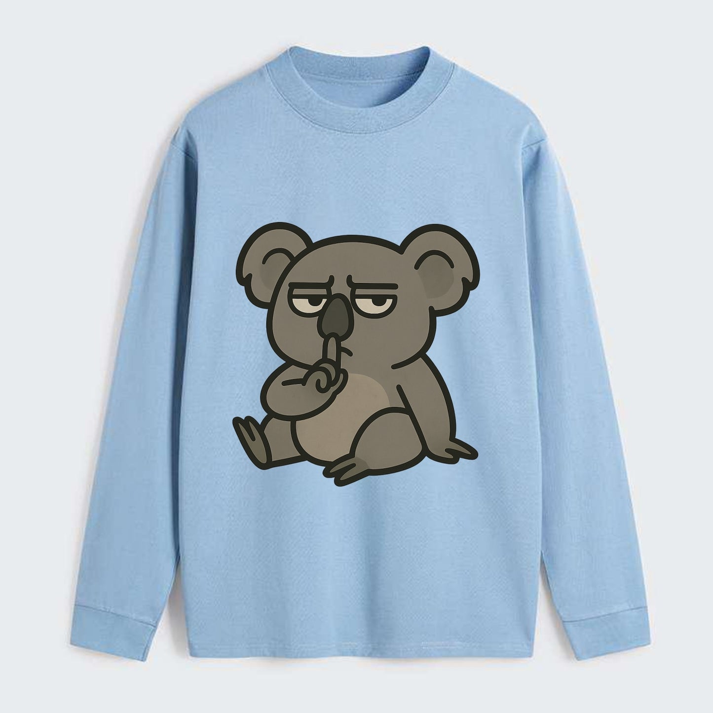 The Koala Judging - Classic Long Sleeve Shirt - Light Blue