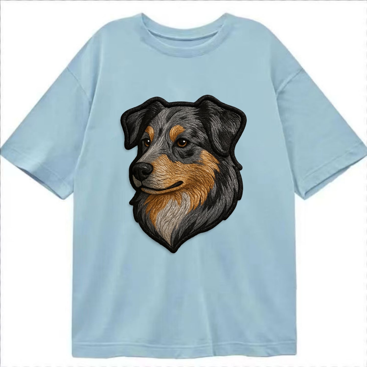 Australian Shepherd - Modern merle patte - Classic T-shirt - Light Blue
