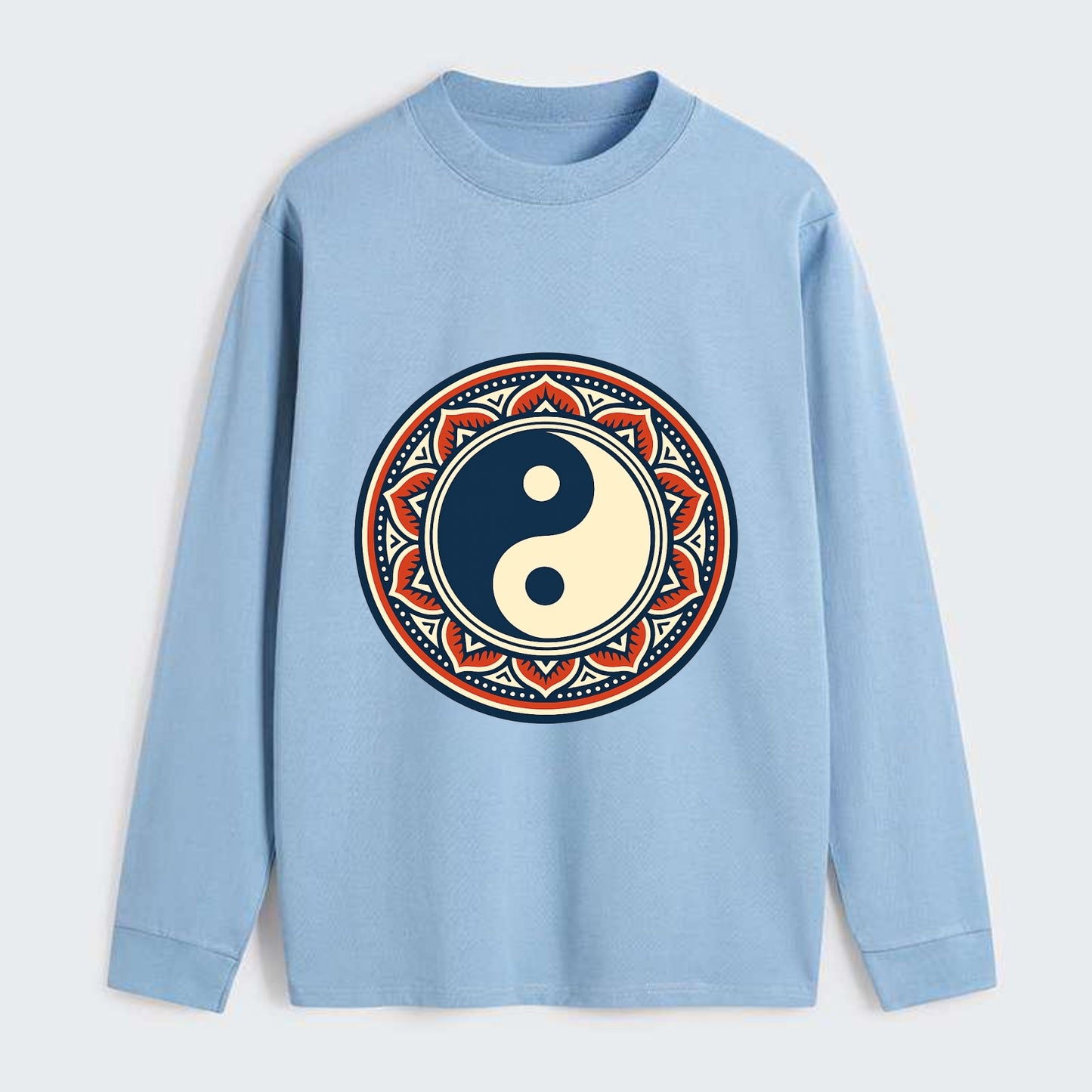 Harmony of Balance - Classic Long Sleeve Shirt - Light Blue