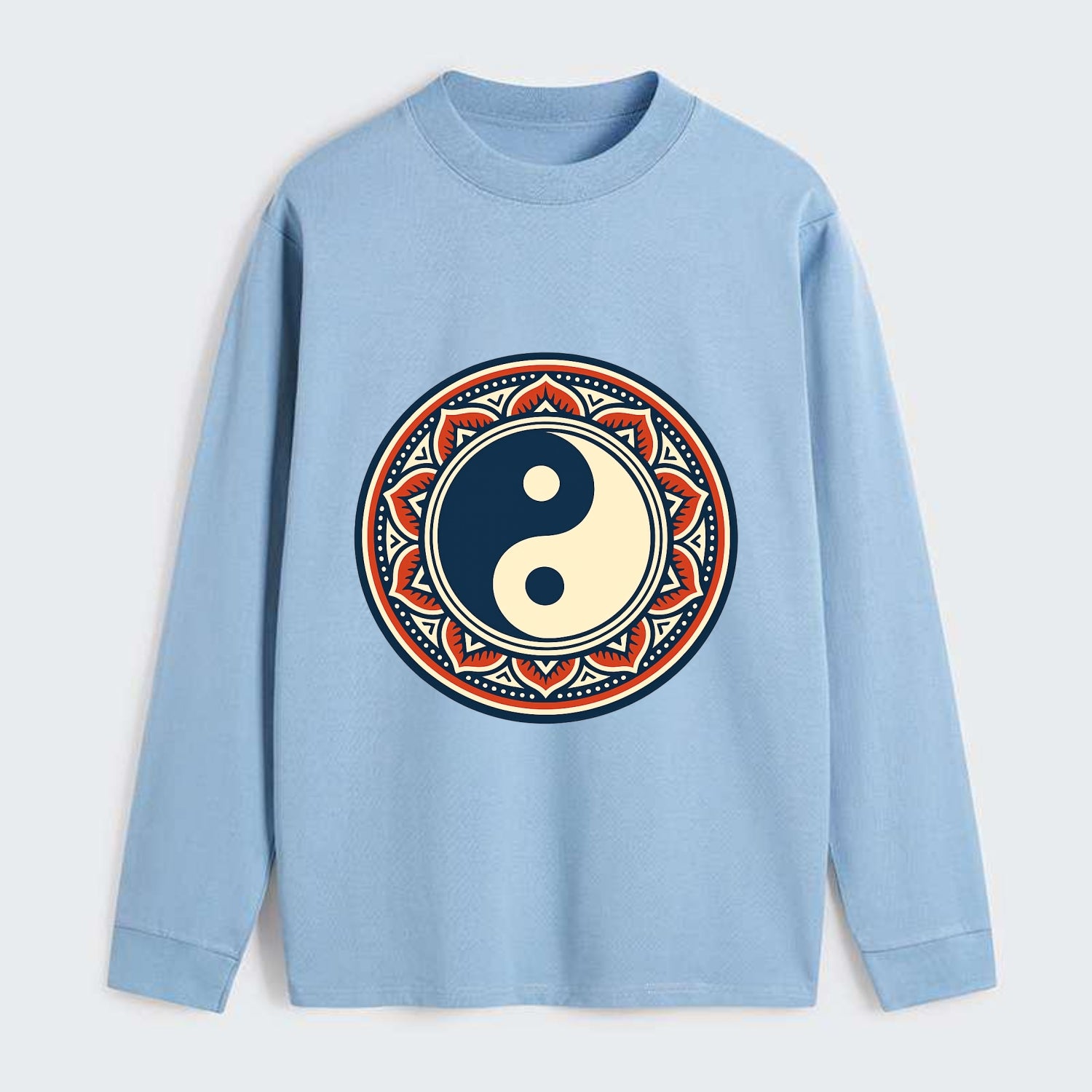 Harmony of Balance - Classic Long Sleeve Shirt - Light Blue