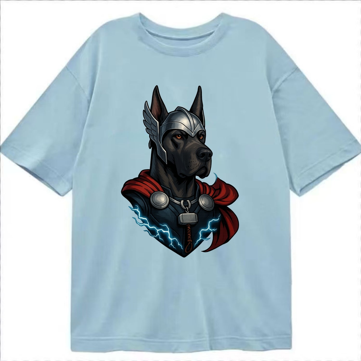 Great Dane Thor  - Classic T-shirt - Light Blue