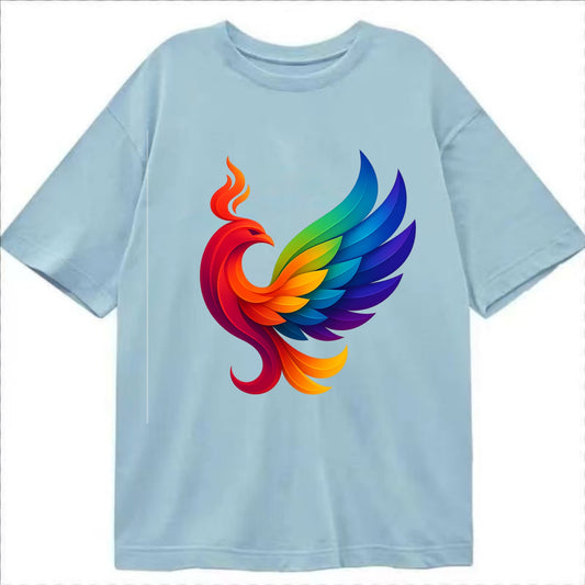 Liberation Bird - Phoenix with each feat - Classic T-shirt - Light Blue