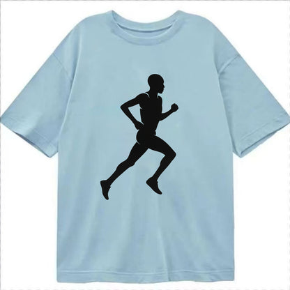 Kenyan distance runner stride - Classic T-shirt - Light Blue