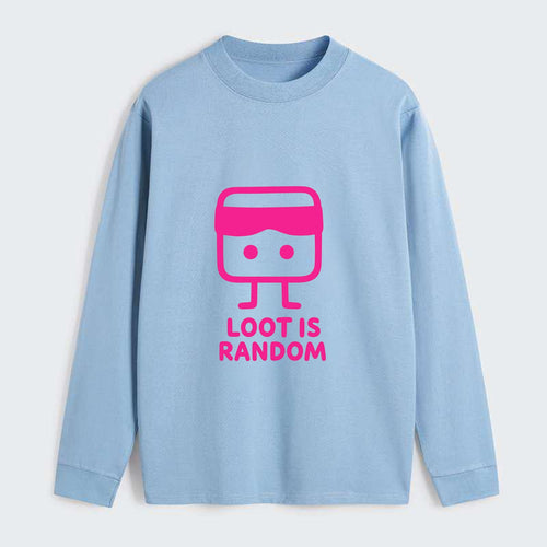 LOOT IS RANDOM | Dice wearing blindfold - Classic Long Sleeve Shirt