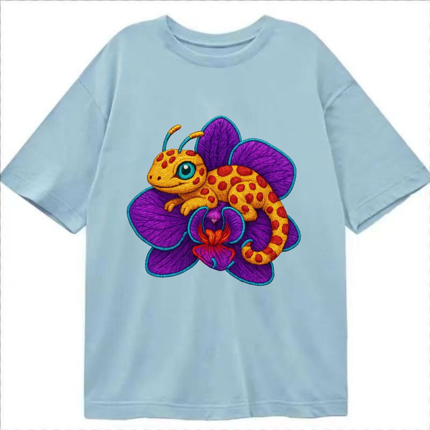 Leopard Orchid - Classic T-shirt - Light Blue