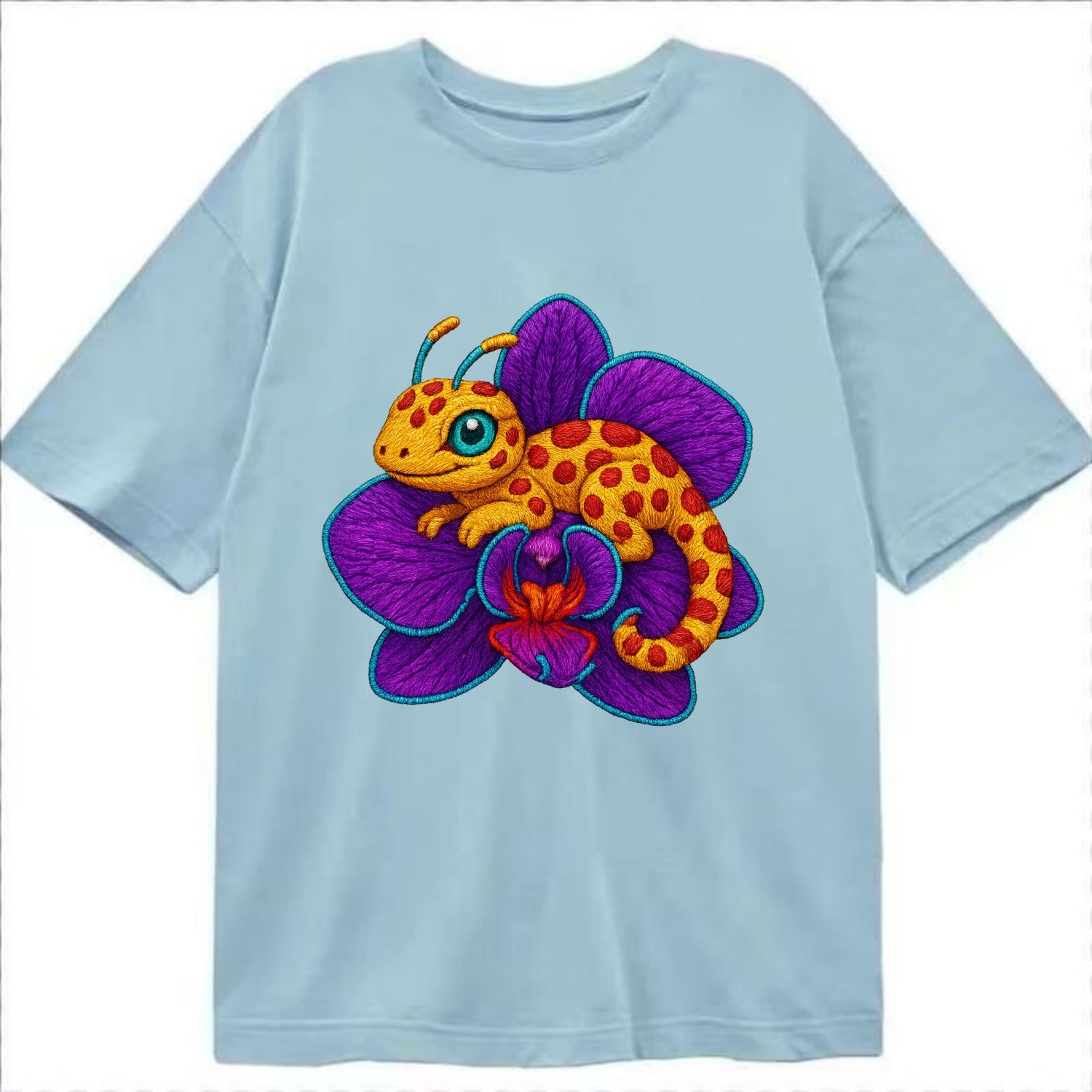 Leopard Orchid - Classic T-shirt - Light Blue