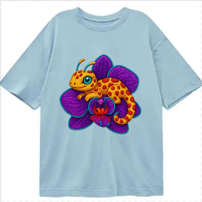 Leopard Orchid - Classic T-shirt - Light Blue