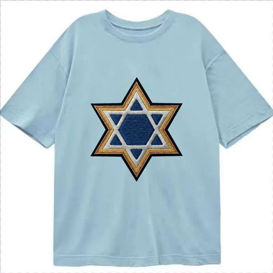 Star of David - Classic T-shirt - Light Blue