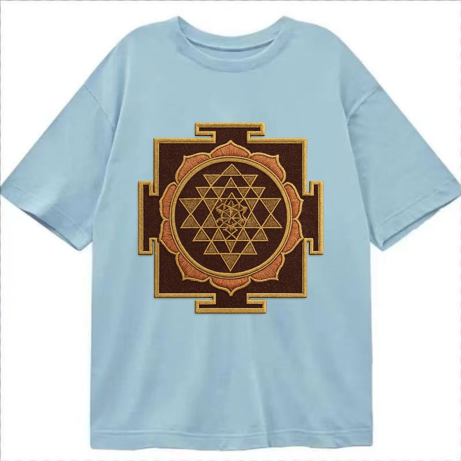 Sri Yantra  - Classic T-shirt - Light Blue