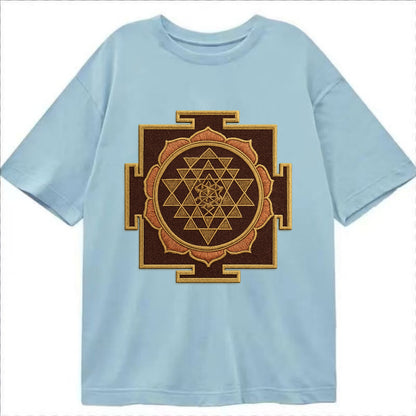 Sri Yantra  - Classic T-shirt - Light Blue