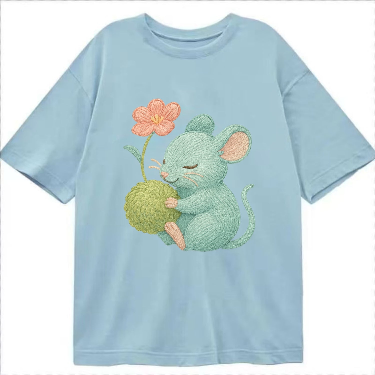 Mint Mouse - Classic T-shirt - Light Blue