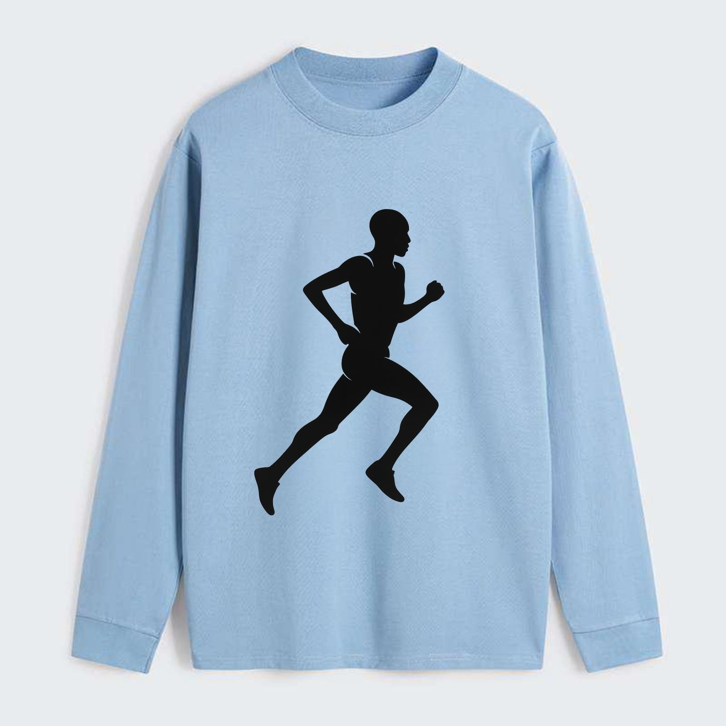 Kenyan distance runner stride - Classic Long Sleeve Shirt - Light Blue