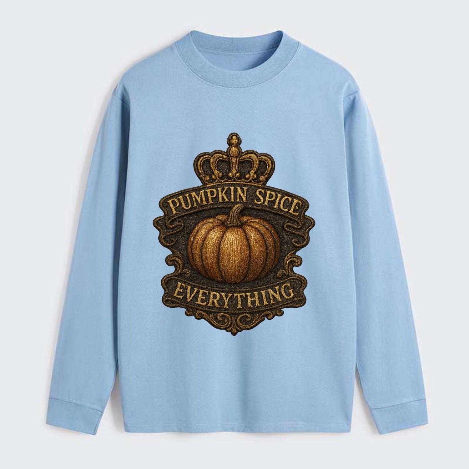 Pumpkin Spice Everything  - Classic Long Sleeve Shirt - Light Blue