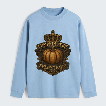 Pumpkin Spice Everything  - Classic Long Sleeve Shirt - Light Blue