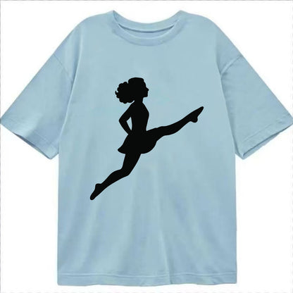 Irish step dancer Riverdance leap - Classic T-shirt - Light Blue