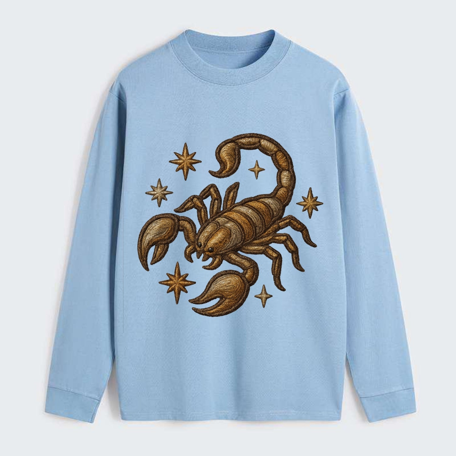Scorpio Scorpion  - Classic Long Sleeve Shirt - Light Blue