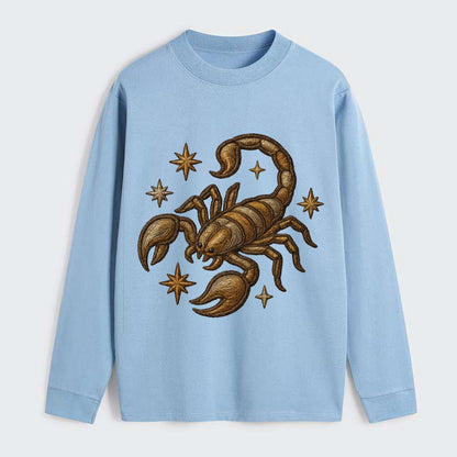 Scorpio Scorpion  - Classic Long Sleeve Shirt - Light Blue