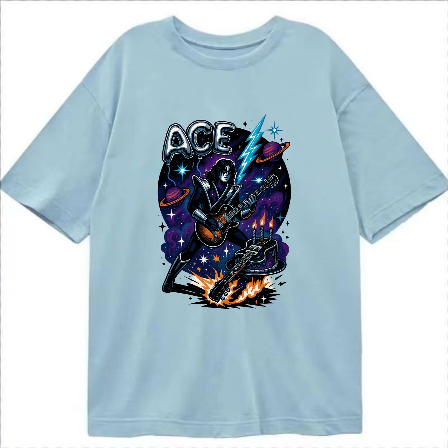 Ace Birthday Celebration - Classic T-shirt - Light Blue