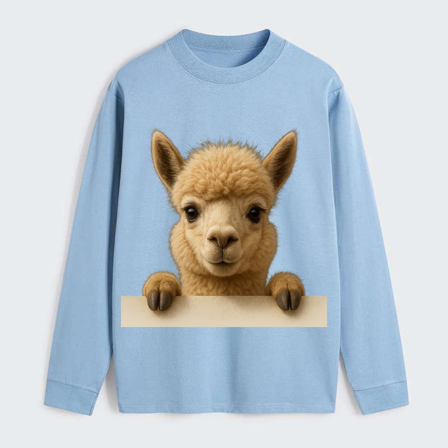 Alpaca  - Classic Long Sleeve Shirt - Light Blue